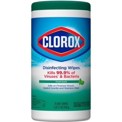 CLOROX 01169 CLOROX WIPES 75 CT FRESH