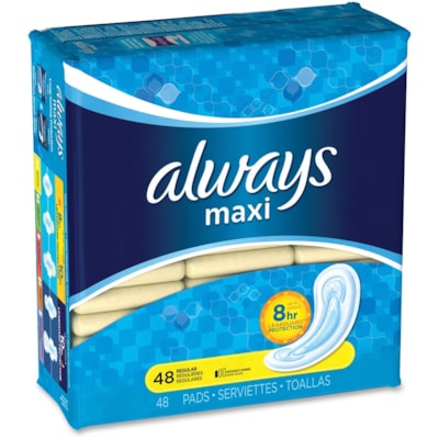 PROCTER & GAMBLE 66103 ALWAYS MAXI PADS REGULAR 48/PK
