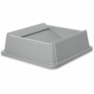 RUBBERMAID FG266400GRAY LID SQUARE TOP FOR UNTOUCHABLE