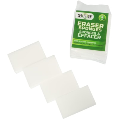 GLOBE 4027 LARGE ERASER SPONGE - 4 PACK
