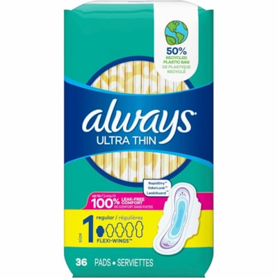 PROCTER & GAMBLE 30656 ALW ULT 6/36 SZ 1 REG S1 UN 2X