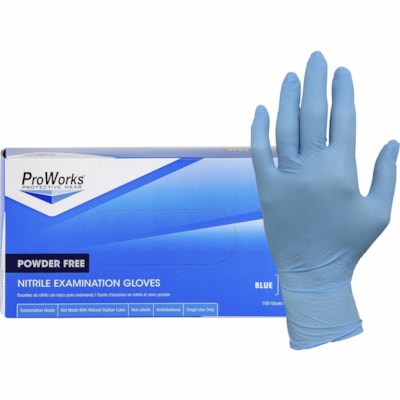 HOSPECO GL-N106FL NITRILE EXAM GLOVE 5MIL L BLUE