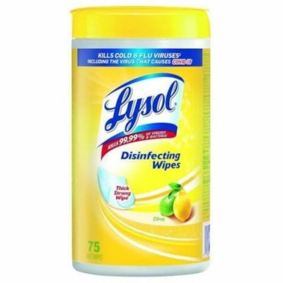 DIVERSEY CB993699 LYSOL WIPES CITRUS,75/EA