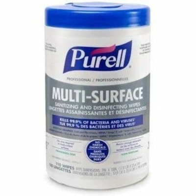 BUNZL 35401391 PURELL WIPES DISINFECT 110CT