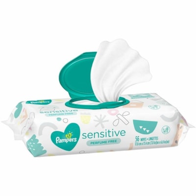 PROCTER & GAMBLE 3700087076 PAMPERS WIPES SENS 56 WIPES/PK