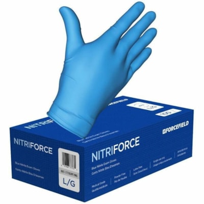 LATOPLAST 007-77701PF/MG 5 MIL BLUE NITRILE, GLOVE, SML