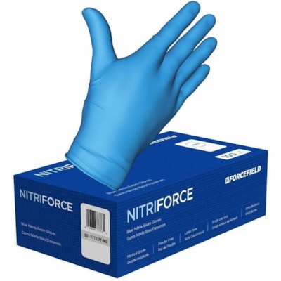 LATOPLAST 007-77702PF/MG 5 MIL BLUE NITRILE, GLOVE, MED