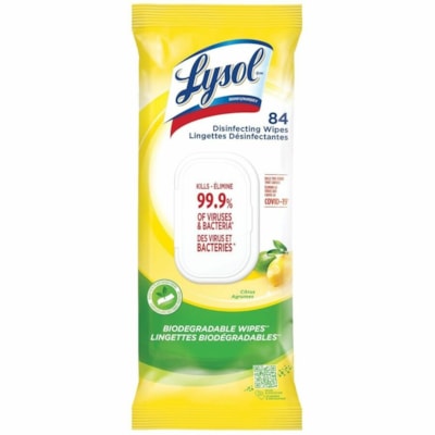 DIVERSEY CB997543 LYSOL WIPE CITRUS 84/PK