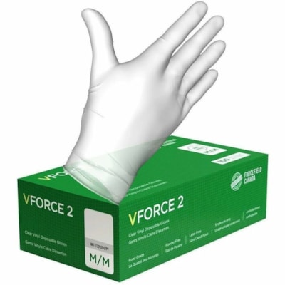 LATOPLAST 007-72202FG/PF FORCEFIELD VINYL M GLOVE100/BX
