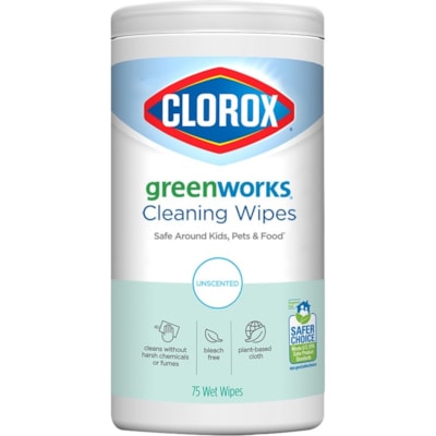 CLOROX 5550055873PK03 CLOROX GRNWRKS WIPES 75CT