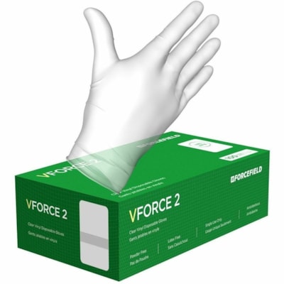 LATOPLAST 007-72201FG/PF FORCEFIELD VINYL S GLOVE100/BX