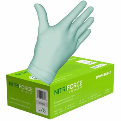 LATOPLAST 007-65512 NITRIF EXAM GLOV GRN, M,100/BX